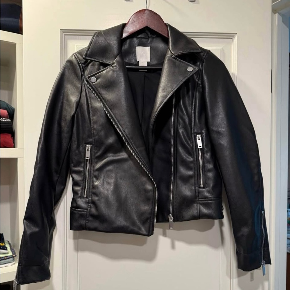 H&M Classic Faux Leather Jacket